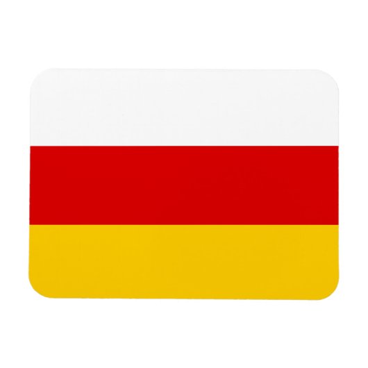 Vlag van Zuid-Ossetië Magneet (Horizontaal)