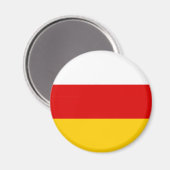 Vlag van Zuid-Ossetië Magneet (Voorkant / Achterkant)