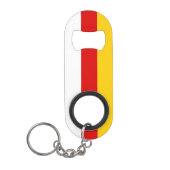 Vlag van Zuid-Ossetië Mini Flessenopener (Voorkant)