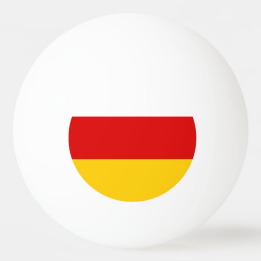 Vlag van Zuid-Ossetië Pingpongbal (Voorkant)