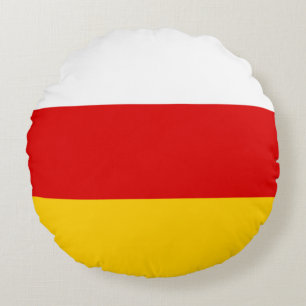 Vlag van Zuid-Ossetië Rond Kussen