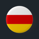 Vlag van Zuid-Ossetië Ronde Button 5,7 Cm<br><div class="desc">Patriottische vlag van Zuid-Ossetië.</div>
