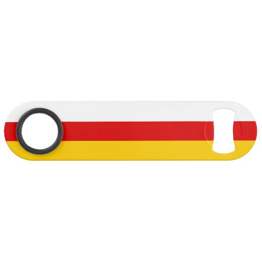 Vlag van Zuid-Ossetië Speed Flessenopener (Voorkant (Horizontaal))