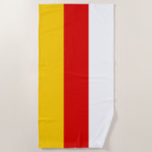 Vlag van Zuid-Ossetië Strandlaken (Voorkant)