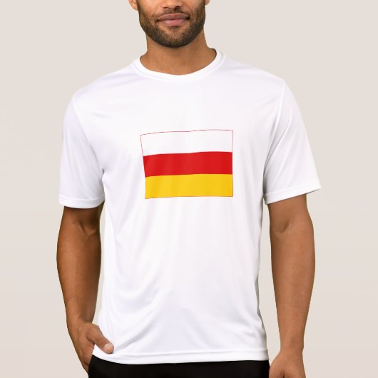 Vlag van Zuid-Ossetië T-shirt (Voorkant)