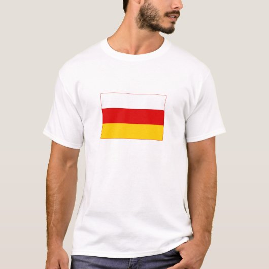 Vlag van Zuid-Ossetië T-shirt (Voorkant)