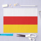 Vlag van Zuid-Ossetië Tissuepapier (Craft)