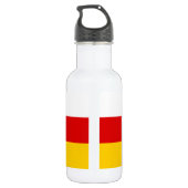 Vlag van Zuid-Ossetië Waterfles (Achterkant)
