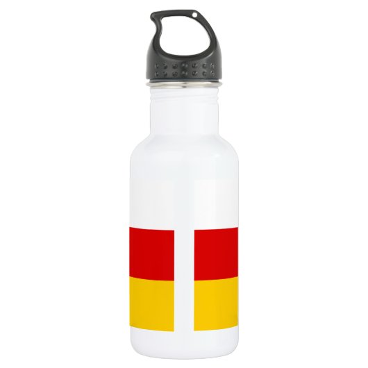 Vlag van Zuid-Ossetië Waterfles (Achterkant)