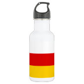 Vlag van Zuid-Ossetië Waterfles (Voorkant)