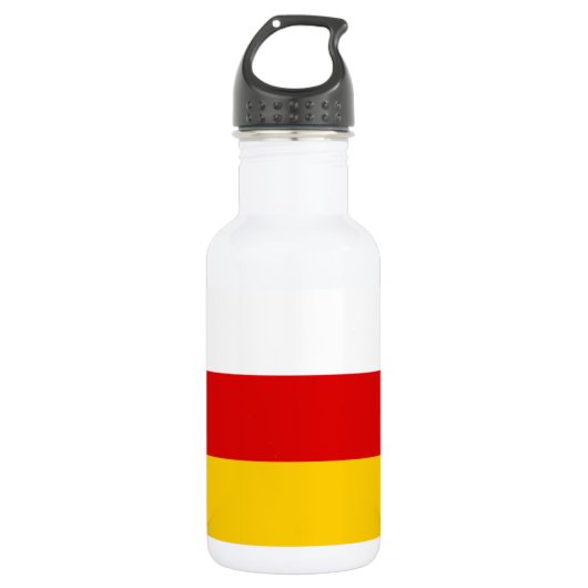 Vlag van Zuid-Ossetië Waterfles (Voorkant)
