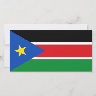 Vlag van Zuid-Soedan (Afrika) Kaart