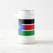 Vlag van Zuid-Soedan Bierpul (Voorkant links)