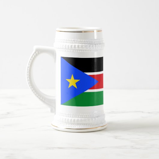 Vlag van Zuid-Soedan Bierpul (Links)
