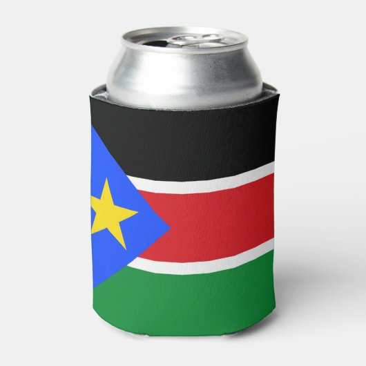 Vlag van Zuid-Soedan Blikjeskoeler (Blikje Voorkant)