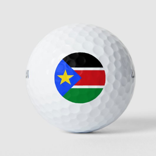 Vlag van Zuid-Soedan Golfballen (Voorkant)