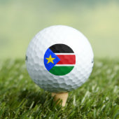 Vlag van Zuid-Soedan Golfballen (Insitu Shirt)