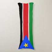 Vlag van Zuid-Soedan Lichaamskussen (Voorkant Verticaal)