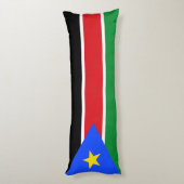 Vlag van Zuid-Soedan Lichaamskussen (Achterkant (Verticaal))