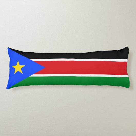 Vlag van Zuid-Soedan Lichaamskussen (Voorkant)