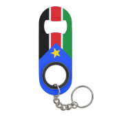 Vlag van Zuid-Soedan Mini Flessenopener (Achterkant)