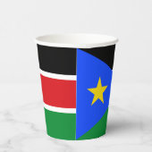 Vlag van Zuid-Soedan Papieren Bekers (Rechts)