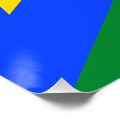 Vlag van Zuid-Soedan Perfect Poster (Hoek)