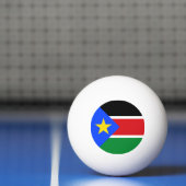Vlag van Zuid-Soedan Pingpongbal (Net)