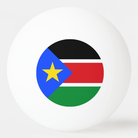Vlag van Zuid-Soedan Pingpongbal (Voorkant)