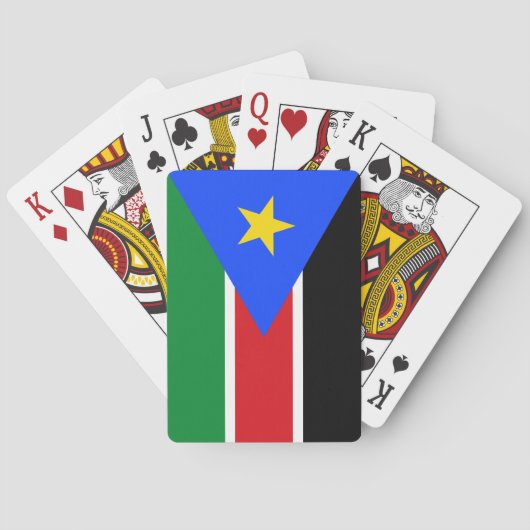 Vlag van Zuid-Soedan Pokerkaarten (Achterkant)