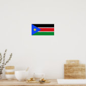 Vlag van Zuid-Soedan Poster (Keuken)