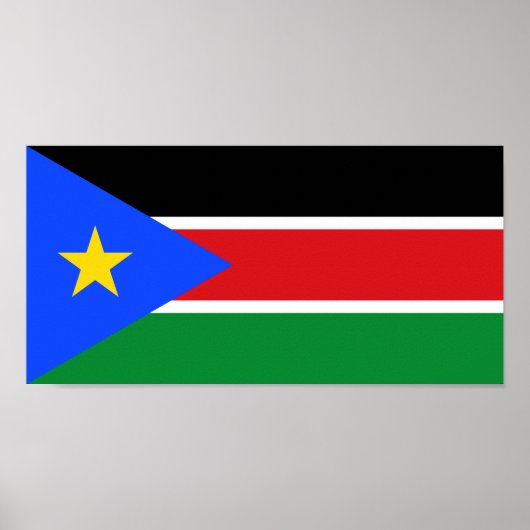 Vlag van Zuid-Soedan Poster (Voorkant)
