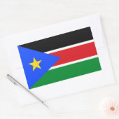 Vlag van Zuid-Soedan Rechthoekige Sticker (Envelop)