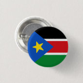 Vlag van Zuid-Soedan Ronde Button 3,2 Cm (Voorkant /achterkant)
