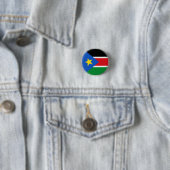 Vlag van Zuid-Soedan Ronde Button 3,2 Cm (In situ)