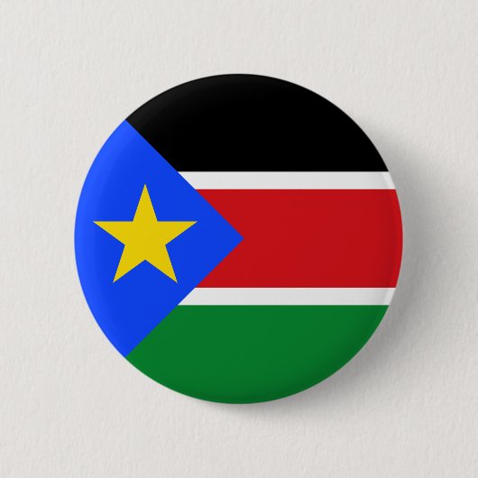 Vlag van Zuid-Soedan Ronde Button 5,7 Cm (Voorkant)