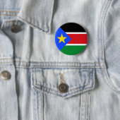 Vlag van Zuid-Soedan Ronde Button 5,7 Cm (In situ)