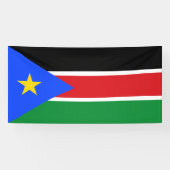 Vlag van Zuid-Soedan Spandoek (Horizontaal)