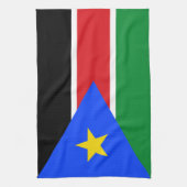 Vlag van Zuid-Soedan Theedoek (Verticaal)