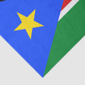 Vlag van Zuid-Soedan Tissuepapier (Detail)