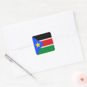 Vlag van Zuid-Soedan Vierkante Sticker (Envelop)