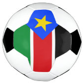 Vlag van Zuid-Soedan Voetbal (Gedraaid)