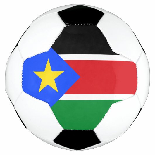 Vlag van Zuid-Soedan Voetbal (Voorkant)