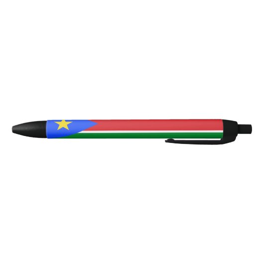 Vlag van Zuid-Soedan Zwarte Inkt Pen (Bodem)