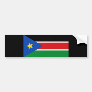 Vlag van Zuid-Sudan (Afrika) Bumpersticker