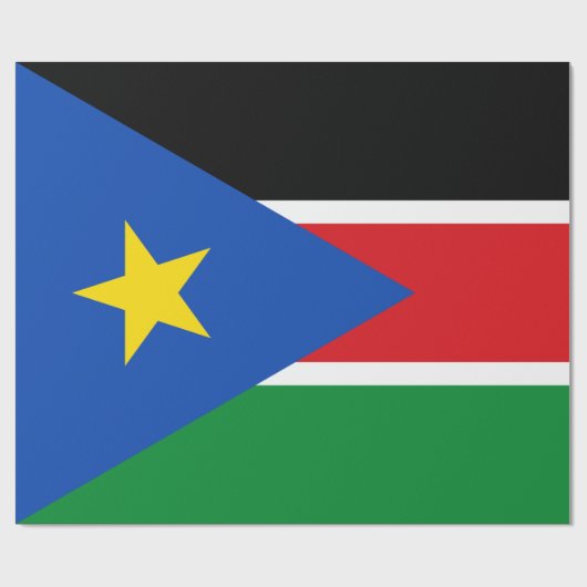 Vlag van Zuid-Sudan (Afrika) Cadeaupapier (Vlak)