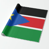 Vlag van Zuid-Sudan (Afrika) Cadeaupapier (Uitgerold)