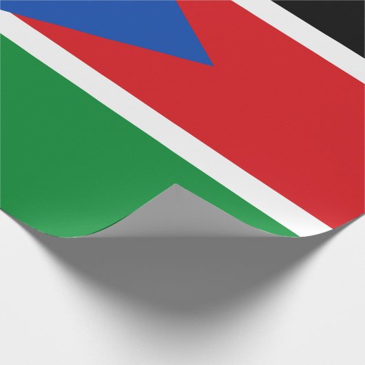 Vlag van Zuid-Sudan (Afrika) Cadeaupapier (Hoek)