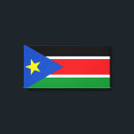 Vlag van Zuid-Sudan (Afrika) Canvas Afdruk<br><div class="desc">Dit ontwerp is voorzien van de nationale vlag van Zuid-Sudan (officieel bekend als de Republiek Zuid-Sudan), een land dat niet aan zee grenst in Oost-Centraal-Afrika. Zuid-Sudan grenst Ethiopië aan het oosten, Sudan aan het noorden, de Centraal-Afrikaanse Republiek aan het westen, de Democratische Republiek Congo aan het zuidwesten, Uganda aan het...</div>