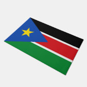 Vlag van Zuid-Sudan (Afrika) Deurmat (Schuin)